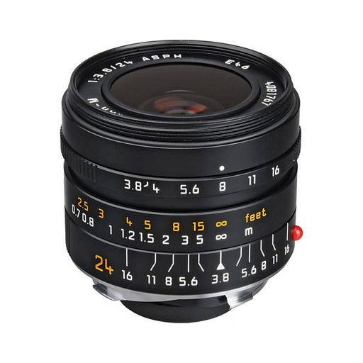 Leica Elmar-M 24mm F3.8 Asph. fekete objektív, vitrin darab