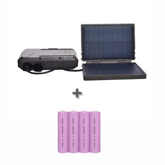   Boly Guard BC-02 napelemes töltő 4 x 18650 2200mAh akku szett