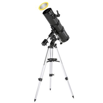   Bresser Pollux-II 150/1400 EQ3 teleszkóp okostelefon-adapterrel és napszűrővel