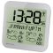 Bresser MyTime Meteotime LCD wall clock silver
