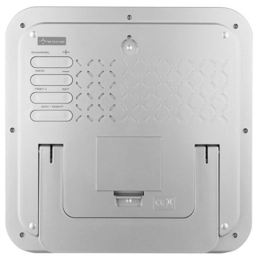 Bresser MyTime Meteotime LCD wall clock silver