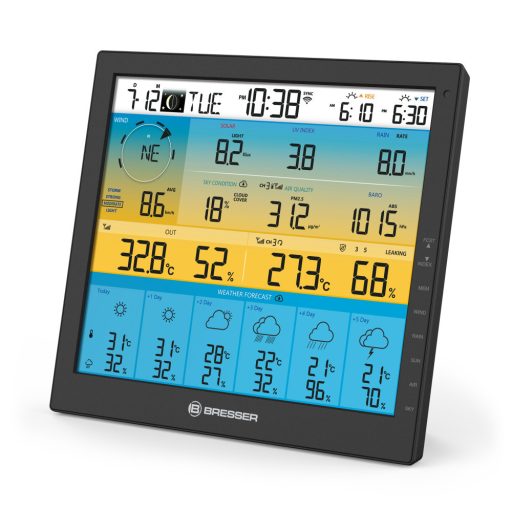 Bresser W6-day 4CAST PRO SF 7-in-1 Wi-Fi Weather Station with Solar-powered Sensor