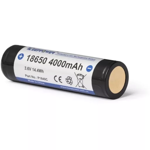 KeepPower 18650 3,6V 4000 mAh védett Lítium-ion akkumulátor	