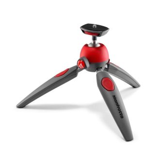   Manfrotto Pixi Evo 2 szekciós mini állvány gömbfejjel piros