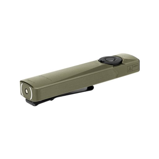 Olight Arkfeld Ultra 3-az-1-ben lézeres és UV tölthető zseblámpa, Olívazöld