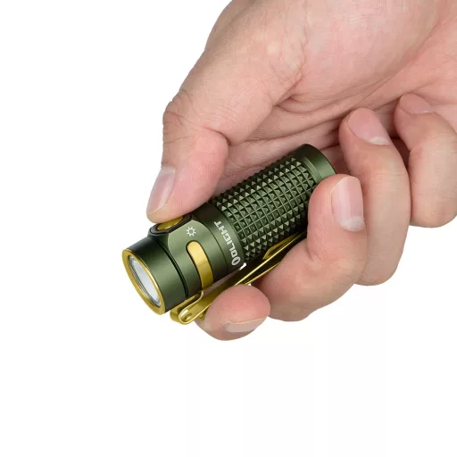 Olight Baton 4  rechargeable LED flashlight, OD Green