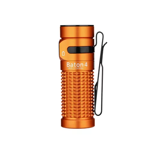 Olight Baton 4  rechargeable LED flashlight, Orange