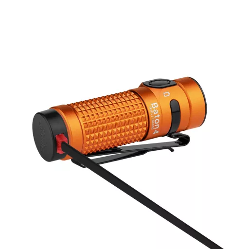 Olight Baton 4  rechargeable LED flashlight, Orange