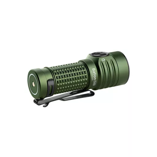 Olight Baton Turbo rechargeable LED flashlight, OD Green