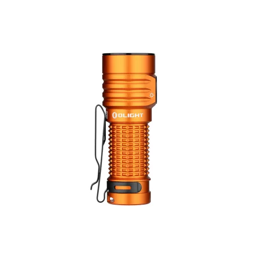 Olight Baton Turbo rechargeable LED flashlight, orange