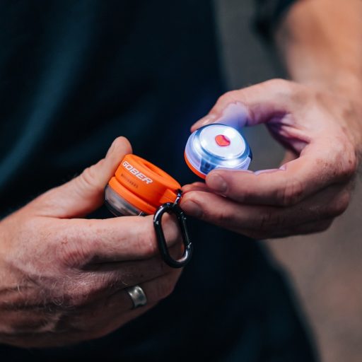 Olight Gober biztonsági éjszakai tölthető jelzőlámpa szett, narancs