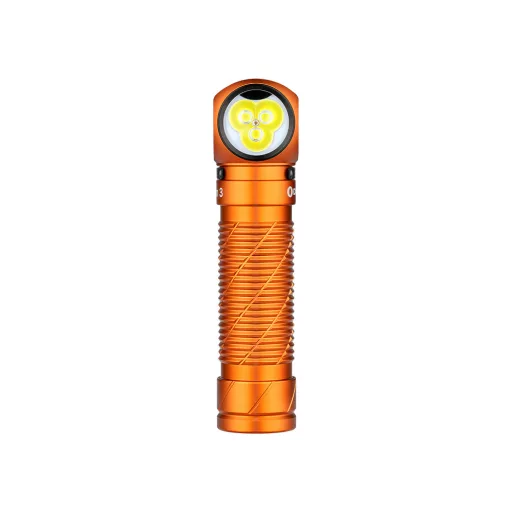 Olight Perun 3 LED flashlight/headlight, orange