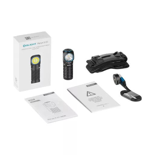Olight Perun 3 Mini HCRI tölthető zseblámpa, fekete
