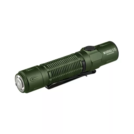 Olight Warrior 3s Rechargable LED Flashlight, OD Green