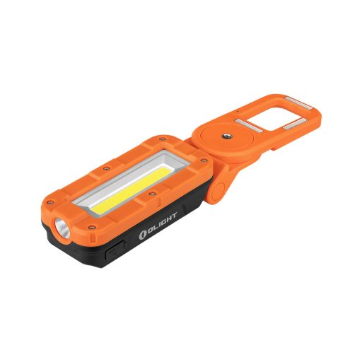 Olight Swivel PRO multifunkciós tölthető kemping és szerelőlámpa, narancssárga