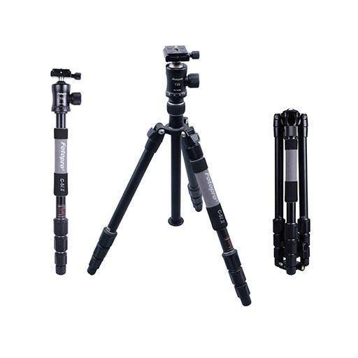 Rollei fotopro C5-i tripod + monopod + ballhead + case, black