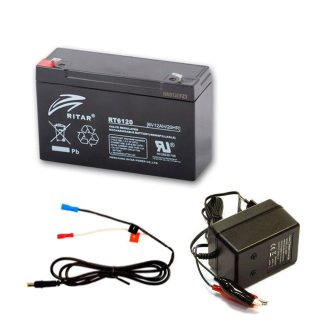   Trail camera accessory set  (6V 12Ah external battery + Ritar charger + cable)