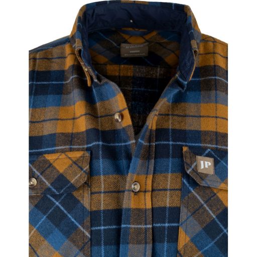 Jack Pyke Bleasdale flanel ing rozsdabarna-kék S