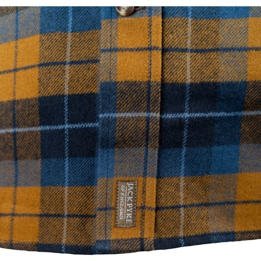 Jack Pyke Bleasdale flanel ing rozsdabarna-kék S