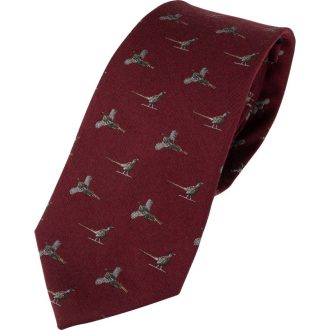 Jack Pyke Silk Pheasant nyakkendő bordó