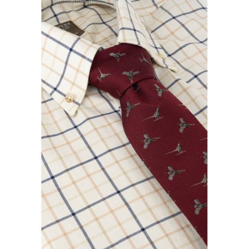 Jack Pyke Silk Pheasant nyakkendő bordó