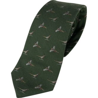 Jack Pyke Silk Pheasant nyakkendő zöld