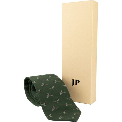 Jack Pyke Silk Pheasant nyakkendő zöld