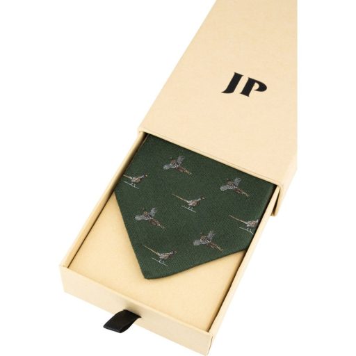 Jack Pyke Silk Pheasant nyakkendő zöld