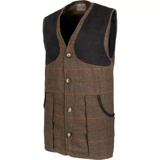 Jack Pyke Shooting Vest Brown Tweed L