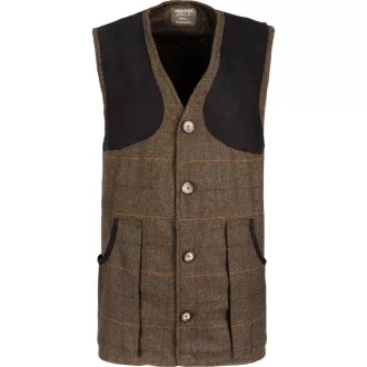 Jack Pyke Shooting Vest Brown Tweed XXXL