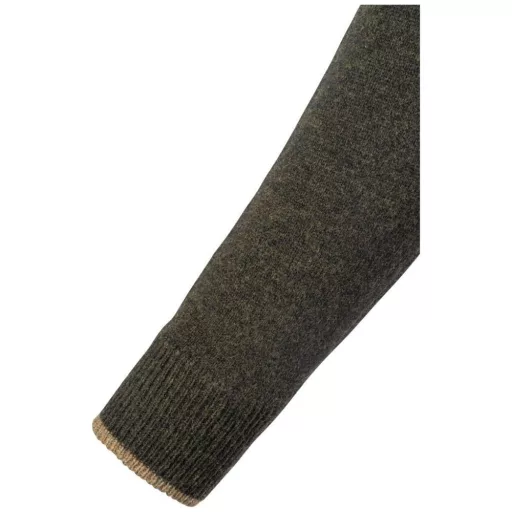Jack Pyke Ashcombe Lambwool V-neck dark olive S