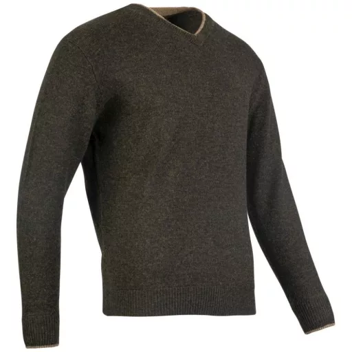 Jack Pyke Ashcombe Lambwool V-neck dark olive XL