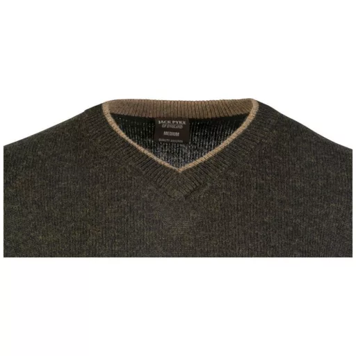 Jack Pyke Ashcombe Lambwool V-neck dark olive XL