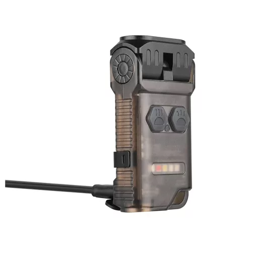 Trustfire MINI X5 fekete LED lámpa fehér, vörös és UV fénnyel