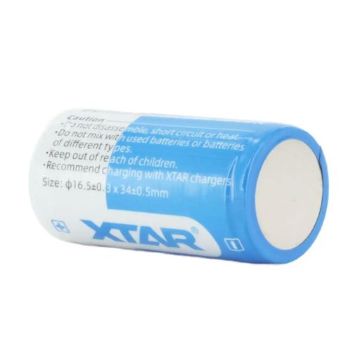 XTAR RCR123 850mAh védett akkumulátor