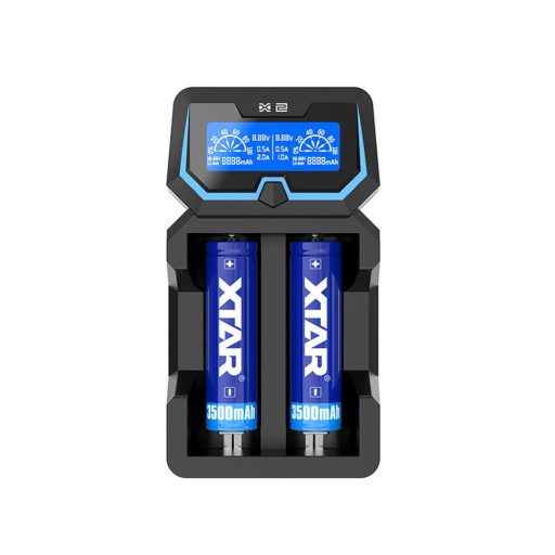 XTAR X2 két öblös akkumulátor töltő