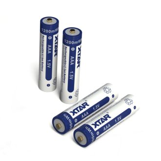 XTAR 4 x AAA 1,5V 1200 mWh / 800mAh Li-ion battery