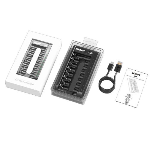 XTAR L8 AA/AAA 1.5V Li-ion/1.2V Ni-MH töltő