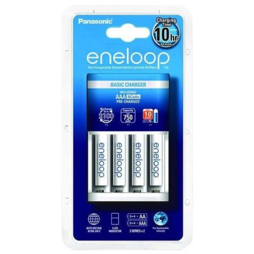 Panasonic Eneloop 4xAAA 750mAh battery +  charger with charger