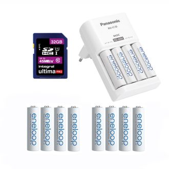   Vadkamera kiegészítő szett (Eneloop 2000 mAh AA akku x 12 + töltő + 32GB SD)