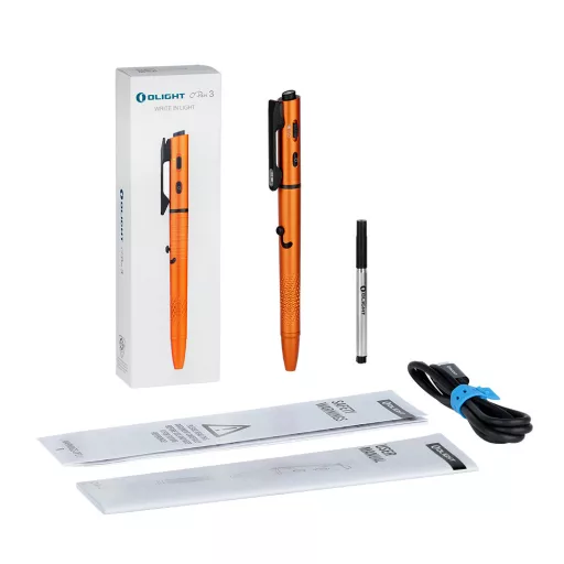Olight O Pen 3 Orange Pen with Green Class 1 Laser