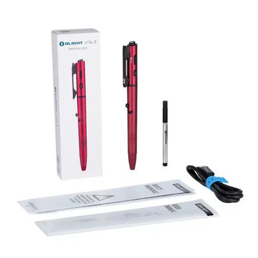 Olight O Pen 3 Wine Red Pen with Green Class 1 Laser