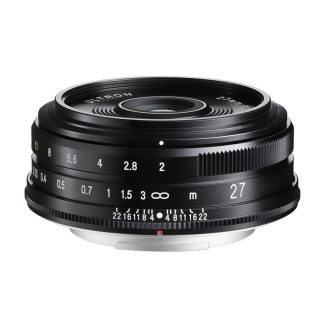 Voigtländer Ultron 27mm f/2 Fujifilm X objektiv, fekete