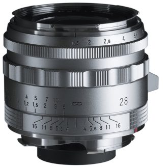   Voigtländer Nokton 28mm F1.5 ASPH. Type II VM ezüst objektív
