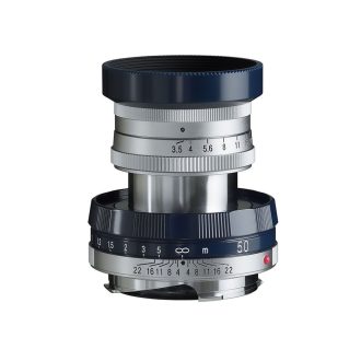   Voigtländer 50mm F3.5 APO-Lanthar Typ I VM objektív, tengerészkék